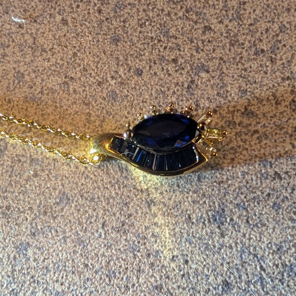 Sapphire Pendant Necklace - Picture 9 of 15